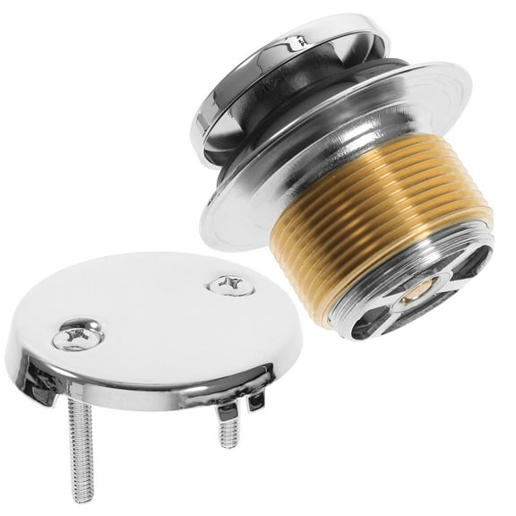 PAMINGONO Bathtub Drain Stoppers Bathtub Trim Kit Stainless Steel 1 Set 2.8x2.8x2.3in