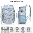 thumbnail image 3 of Rustic Style Cooler Backpack - 20L Insulated Soft Cooler Bag, Vintage Design for Picnic & Beach, 3 of 6