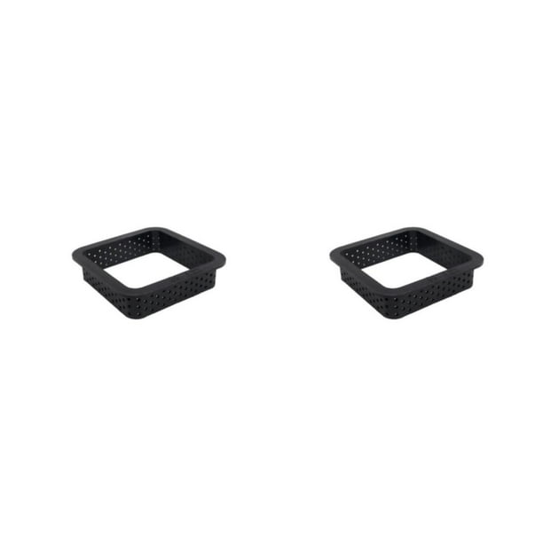 Advancent Molde para Tartas, círculo para Mousse, anillo perforado, herramienta de decoración, pastelería, resistente al calor, tarta Cuadrado 2piezas