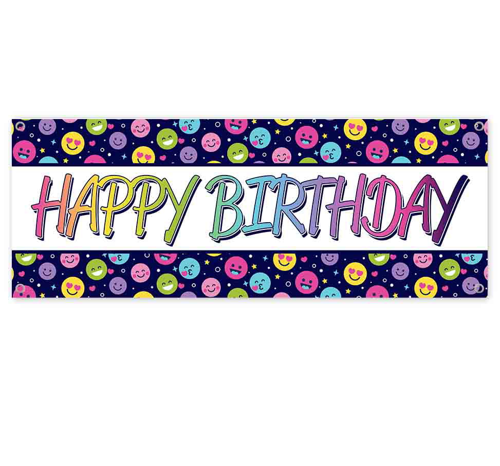 Heavy-Duty Vinyl Single-Sided with Metal Grommets Happy 50Th Anniversary Banner 13 oz Non-Fabric