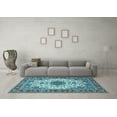 thumbnail image 3 of Ahgly Company Indoor Rectangle Persian Light Blue Traditional Area Rugs, 5' x 7', 3 of 4