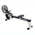 thumbnail image 2 of Stamina Cardio Foldable Air Rower Rowing Machine, Black/White + Equipment Mat, 2 of 10