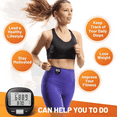 3D Pedometer for Walking with Clip and Strap, Walking Distance Miles