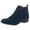Navy Microsuede, variant on American Rag Womens Cadee Faux Leather Ankle Booties Black 5.5 Medium (B,M)