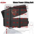thumbnail image 7 of MT 10mm Leather Powerlifting Belt - Best for Weightlifting, Bodybuilding, Heavylifting, Gym Belt, 7 of 7