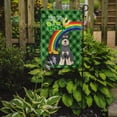 thumbnail image 2 of Salt Pepper Natural Ears Schnauzer St. Patrick's Day Flag Garden Size 11.25 in x 15.5 in, 2 of 3