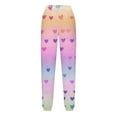 thumbnail image 5 of dazeni Girls Holiday Sweatpants with Pockets Cute Baggy Athletic Joggers Comfy Dance Pants for Teens Fashion Funny Graphic Valentine's Day Clothes Multicolor, 5 of 5