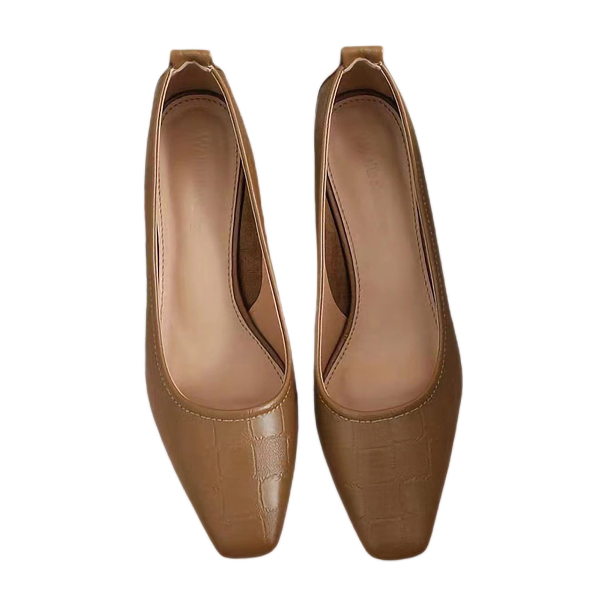 Brown pumps ladies hot sale