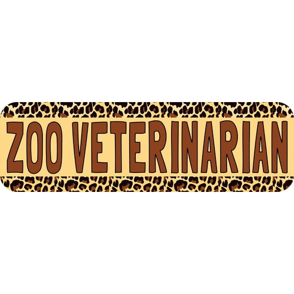 StickerTalk Zoo Veterinarian Magnet, 10 inches x 3 inches