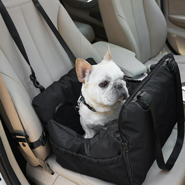 Dog Car Seat Pet Carrier Bag Portable Removable Pad Sofa Nest Comfortable Non Black