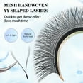 thumbnail image 2 of Lashonly Y Shape Lash Extension Mink Black Volume YY Individual Eyelash Natural Soft False Eyelash D Curl 13mm, 2 of 5