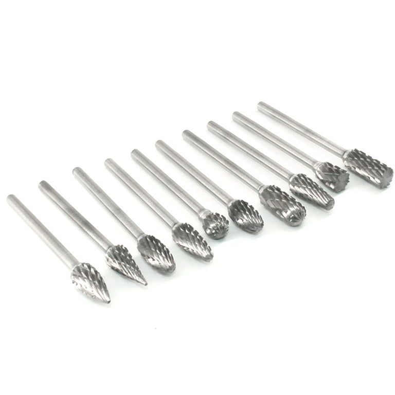 24PCS Stone Carving Set Diamond Burr Bits Compatible with Dremel, 46Grit  150Grit Polishing Kits Rotary Tools Accessories with 1/8'' Shank 