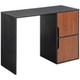 thumbnail image 4 of Convenience Concepts Designs2Go 29.50" Tall Student Desk w/ Storage Cabinets, Black/Cherry, All Ages, 4 of 4