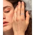 thumbnail image 2 of Gold Birthstone Rings for Women Non Tarnish Gold Stackable Ring Dainty 14K Gold Plated Baguette CZ Emerald Green Gemstone Ring Personalized Jewelry Gift for Birthday Size 4-10, 2 of 6