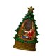 thumbnail image 4 of Bola de nieve navideña, árbol de Navidad, caja de música, adorno de escritorio con purpurina en espiral Papá Noel y el árbol, 4 of 9