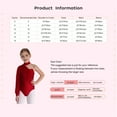 thumbnail image 6 of Kaerm Kids Girls One Shoulder Gymnastics Leotard Lyrical Modern Ballet Dance Bodysuit Long Sleeve Jumpsuit Purple 12, 6 of 6