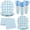blue, variant on 175 Pcs Blue Gingham Party Supplies, Checkered Paper Plates, Cups, Cutlery, and Napkins Set for 25 Guests, Disposable Dinnerware for Wedding, Birthday, Picnic
