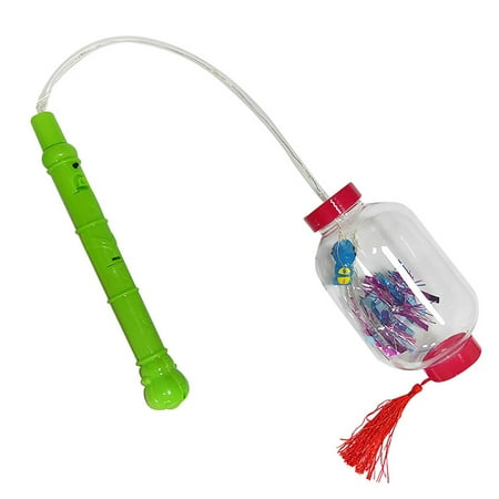 

QCTime Portable Lantern Decorative Colorful Flash with Chinese Red Tassel Bounce Ball Cartoon Animal LED Handheld Lantern Lamp for Kids
