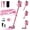 Pink, variant on KISSAIR Cordless Vacuum Cleaners for Home 50min 2200mah Lightweight 5.5lb Led Display Screen Stick Vacuum Cleaners Hardwood Floor Carpet Pet Hair, Blue