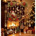 thumbnail image 4 of Winter Reindeer Christmas Hanging Suncatcher, Christmas Tree House Moon Design Window Hanging Sun Catcher Home Accent, 4 of 6