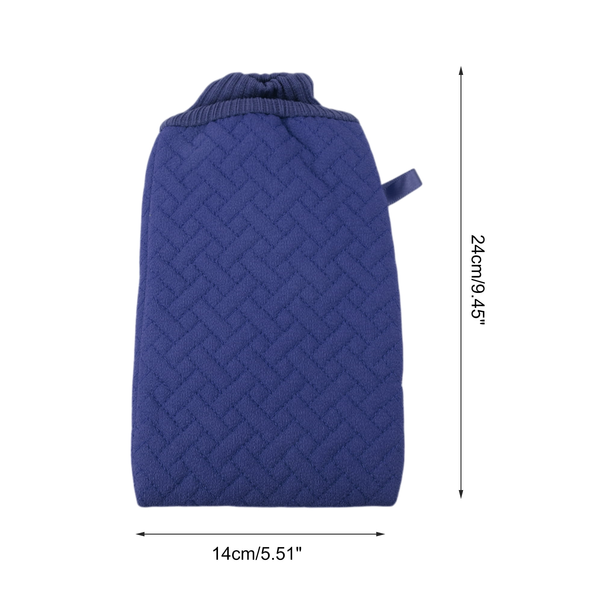 Unique Bargains Gloves Bath Towel for bathroom 14x24cm 1 Pc Navy Blue