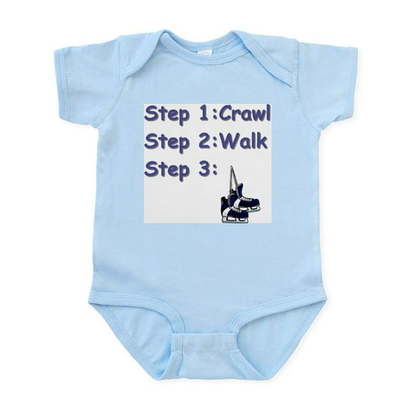 CafePress - Hockey Baby Infant Creeper Body Suit - Baby Light Bodysuit, Size Newborn - 24 Months