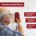 thumbnail image 2 of Telefono con cable iSoHo Phones para personas mayores Rojo carmesi Big Button, 2 of 2