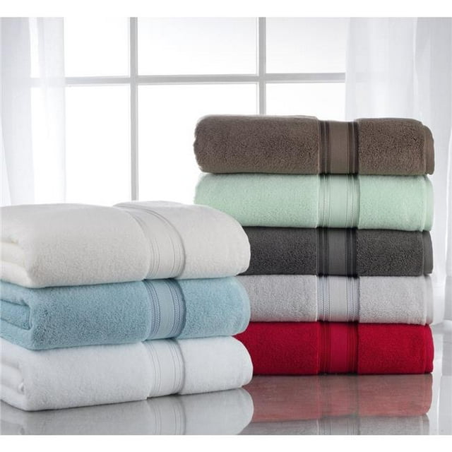 Affinitylinens LZT6PCTWL-BLE Lezeth Collection 6 Piece Super Soft. Zero Twist Cotton Towel Set - Soft. Blue