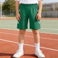 thumbnail image 2 of Yindaity Boys Toddler Shorts Boys Lounge Shorts – Soft Gym, School, Sleep & Active Sports Shorts for Kids(Green,12-13 Years), 2 of 7