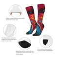 thumbnail image 3 of Balery Colorful Abstract Swirls Calcetines novedosos Calcetines deportivos Calcetines hasta la rodilla Calcetines de algodón Calcetines originales y geniales, 3 of 6