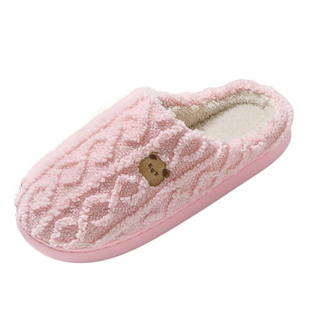 

Oyedens Womens Mens Slippers House Slippers for Woman Fuzzy Indoor Bedroom Meomory Foam Slippers