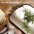 thumbnail image 3 of BEAUTYPEAK 40"x26" Wall Decor Mirror Arched Metal Vintage Bathroom Mirror,Bronze, 3 of 8