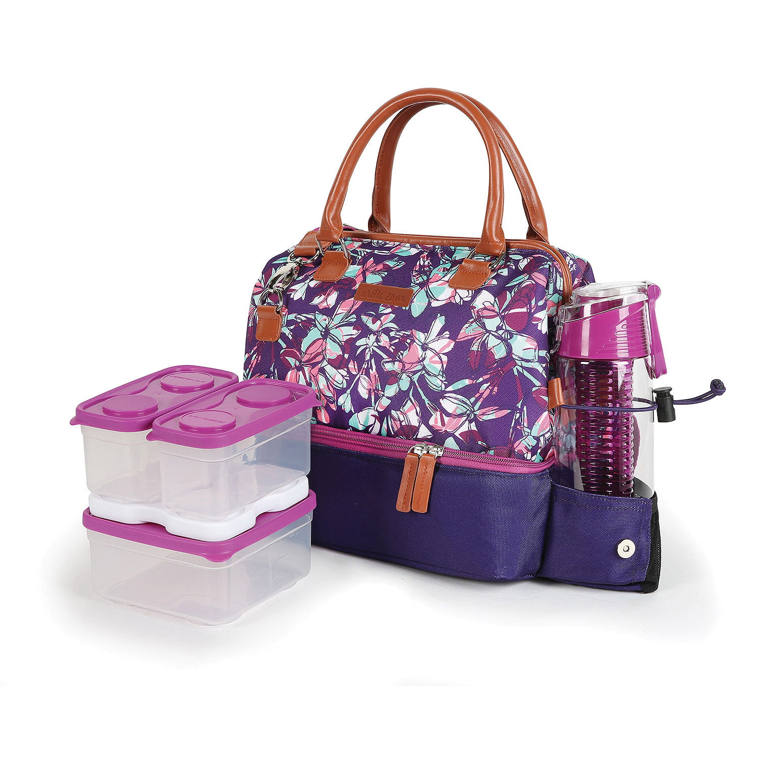 Arctic Zone Lunch Tote Set with 3 Food 