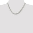 thumbnail image 3 of Auriga Fine Jewelry 925 Sterling Silver 7.1mm Flat Anchor Chain Necklace 18inch for Women, 3 of 5