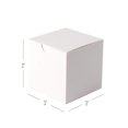 thumbnail image 5 of GEFTOL Caja de regalo pequeña blanca – Paquete de 100 cajas de papel plegables de 3x3x3 pulgadas para damas de honor, propuestas, fiestas de cumpleaños, Navidad, 5 of 5