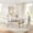 7-Piece Set, variant on Luxury 5-Piece Dining Table Set, 69" Faux Marble Table with High-Back Carved Armless Artificial Leather Chairs, Modern Kitchen & Dining Room Set