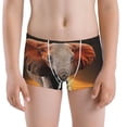 thumbnail image 5 of Yiaed Elephant Sunset in Kenya Print Boys' Boxer Briefs Cotton Casual Stretch Comfort Boys Boxers - Kids Boxer Briefs Underwear for Boys (6-18)-Small, 5 of 5