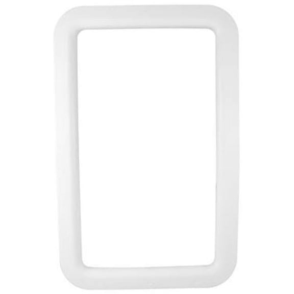 A77006 Exterior Entrance Door Window Frame, White