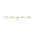 thumbnail image 4 of Refined Marble Bead Accent for Home Decor and Bathroom - Sculpted Neutral Styling for Office, Room and Living Room - Elegant Garland  for Shelf and Coffee Table Decor Surfaces - 2", Tan & White, 4 of 11
