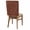 Chocolate, variant on Lavender Burlap Texture Chair Back Covers, Dining Room Back Chair Covers Set of 8, Farmhouse Vintage Lavender Removable Slipcovers Seat Protector for Kitchen Wedding Party Hotel 19"x20"