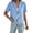 Light Blue, variant on Women's Short Sleeve Cropped Blazer Notch Lapel Button Down Casual Work Blazer Jacket Solid Color Lightweight Blazer for Daily office Wear Khaki