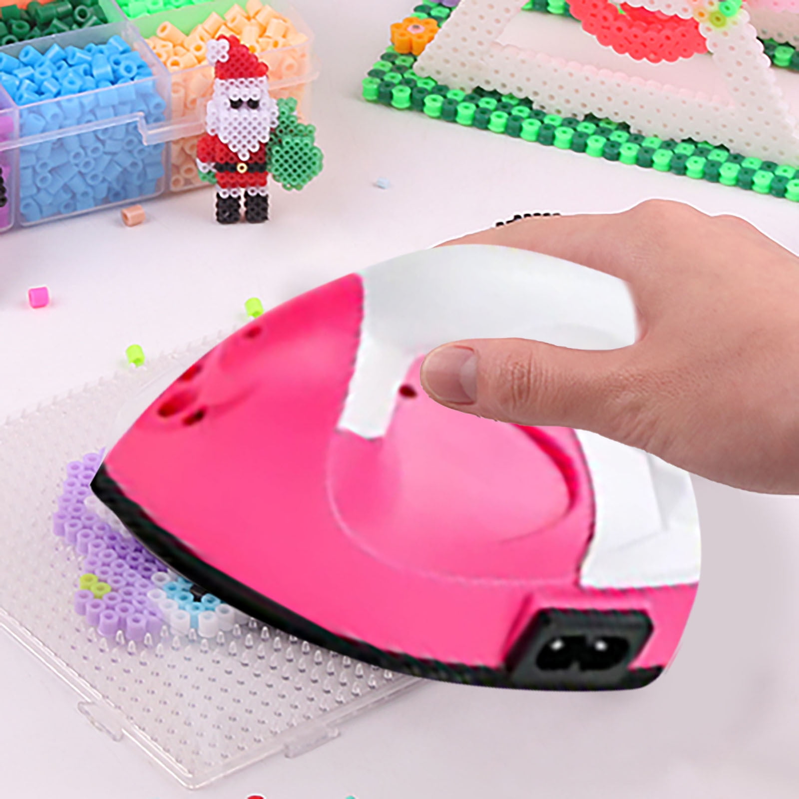 Perler beads complete tool set,Includes bead board, bead picks, and iron Various colors of Perler beads allow you to create your own unique patterns