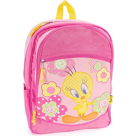 Tweety Bird Corduroy Trim Backpack with Coin Purse