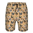 thumbnail image 4 of Naloa Cute Dogs Head Men's Beach Shorts, Surfing shorts, Swim trunks, Quick Dry Swim Trunks for Surfing Beach Fun - XX-Large, 4 of 9