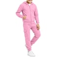 thumbnail image 5 of OGLCCG Girls Sweatsuits 2pcs Sets,Fleece Zip Up Hoodie and Joggers Sweatpants Set, 2-Piece Girls Jogger Set, Sizes 7-8, 5 of 6