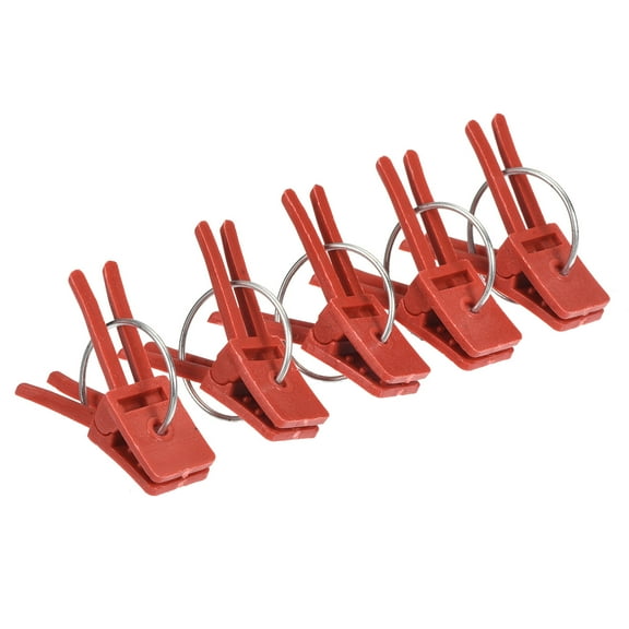 Uxcell Flat Mouth Plastic Connects Clamps Gardening Tool Plant Grafting Clips 100 Pack