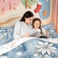 thumbnail image 4 of Manfei Christmas Modern Elf Full Size Comforter Sets,Snowy Highland Cattle Bedding Comforter Set,Xmas Reversible,3 Pieces,1 Comforter and 2 Pillowcases, 4 of 7