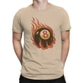 thumbnail image 2 of Flaming 8-Ball Design Men's T-shirt, 2 of 3