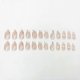 thumbnail image 2 of 24-Pack Swirl Stiletto False Nails Short, Creamy French Press Nail Design, Cute Nude False Nails Short With Nail Glue, 2 of 4