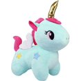 thumbnail image 1 of PELUCHERIA - Unicornio de Peluche de 50 Cm Extra Suave (Aqua), 1 of 5
